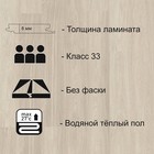 Ламинат для пола Victory Strong 833 5303, 1285×192 мм, 8 мм, 33 класс, цвет дуб альпийский, 2.22 м2 - Фото 2