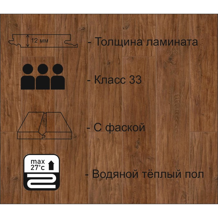 Ламинат BOHEME 1233 TC-LOCK Твигги 1292х194 12мм, 33 класс, 1,253м2 - фото 18585401 Ламинат BOHEME 1233 TC-LOCK Твигги 1292х194 12мм, 33 класс, 1,253м2 - фото 18585401