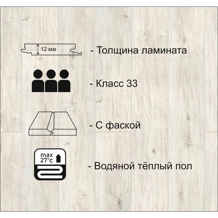 Ламинат BOHEME 1233 TC-LOCK Хокни 1292х194 12мм, 33 класс, 1,253м2 - фото 18585405 Ламинат BOHEME 1233 TC-LOCK Хокни 1292х194 12мм, 33 класс, 1,253м2 - фото 18585405