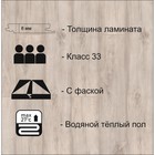 Ламинат для пола Tarkett Trophy 833 TC-Lock Barcelona, 1292×194 мм, 8 мм, 33 класс, 2.005 м² - Фото 2