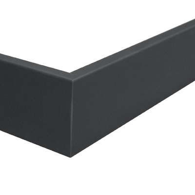 Плинтус напольный ПВХ Salag Alpha 60 Black AP61M3, 220х1,5х6