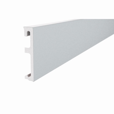 Плинтус напольный ПВХ Salag Alpha 80 grey AP81U2, 220х1,5х8
