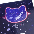 Дневник для 5-11 классов, 48 листов "Космо кот", твёрдая обложка, глянцевая ламинация, тиснение фольгой - фото 23769106