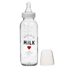 Бутылочка для кормления M&B Milk, классическое горло, от 3 мес., 250 мл., стеклянная - Фото 4