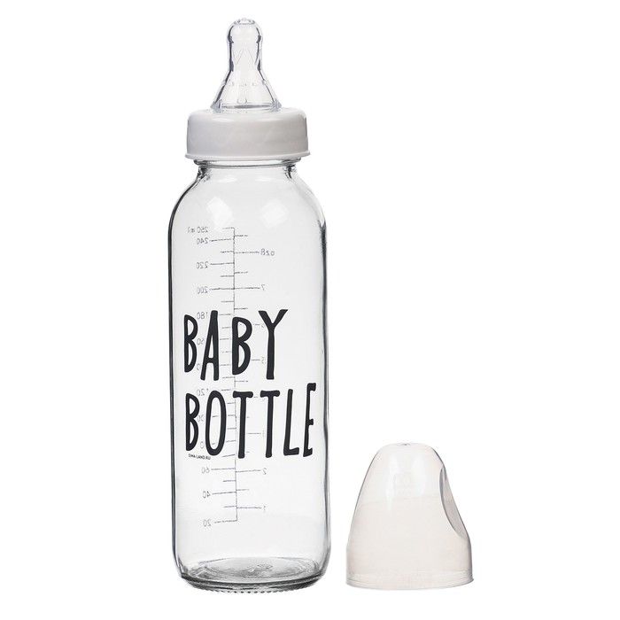 Бутылочка для кормления стекло «Baby bootle» 250 мл.