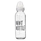 Бутылочка для кормления стекло «Baby bootle», классическое горло, 250 мл., от 3 мес. - Фото 5