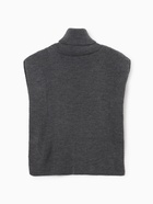 Джемпер - пончо женский MINAKU: Casual collection, светло-серый, размер 50 - Фото 12