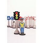 Игровой набор набор «Дорожные знаки» (24 знака, инспектор ГИБДД, светофор) - фото 9818941