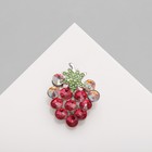 Брошь «Гроздь» винограда маленькая, цветная в серебре - фото 321093111