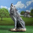 Садовая фигура "Волк воющий" 19х30х52см - фото 301808378