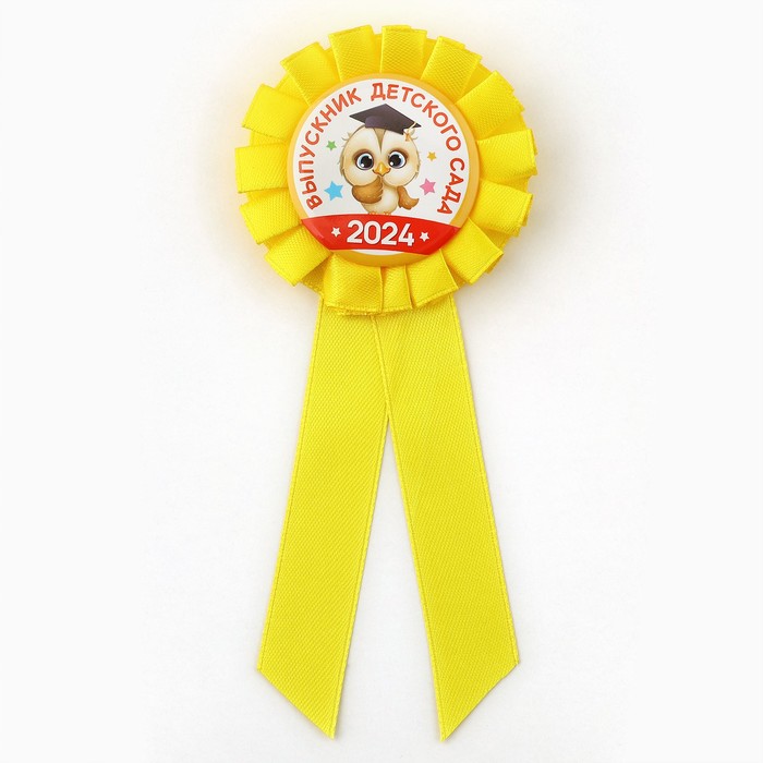 Значок-орден на Выпускной «Выпускник детского сада» 2024, d = 6,7 см - фото 1928514481