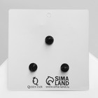 Набор значков (3 шт.) «Лягухи», цветной в чёрном металле - Фото 4