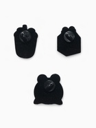 Набор значков (3 шт.) «Лягушачьи напитки», цвет зелёный в чёрном металле - Фото 3