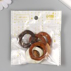 Декор для творчества дерево "Волнистое кольцо" МИКС d=3,5 см (комплект 6 шт) - фото 23729046