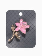 Брошь «Цветок» перламутровый, цвет розовый в золоте - Фото 4