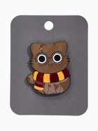 Значок «Котик» из Гриффиндора, цветной в чёрном металле - Фото 7