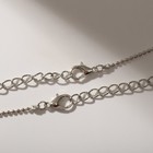 Кулоны «Неразлучники» два гуся, цветной в серебре, 40,5 см - фото 9078465
