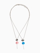 Кулоны «Неразлучники» леденцы, цвет сине-розовый, 40.5 см - Фото 2