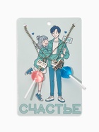 Кулоны «Неразлучники» леденцы, цвет сине-розовый, 40.5 см - Фото 4