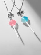 Кулоны «Неразлучники» леденцы, цвет сине-розовый, 40,5 см 10105433