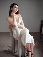 Серьги со стразами «Сердце» мерцание, синие в серебре - Фото 6