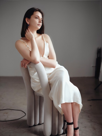 Серьги со стразами «Сердце», мерцание, синие в серебре