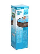Бассейн каркасный Steel Pro, 305×76 см, круглый, цвет ротанг, 561JE Bestway - Фото 8
