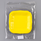 Тарелка одноразовая бумажная квадратная "желтая",квадратная, 16,5х16,5 см - Фото 5