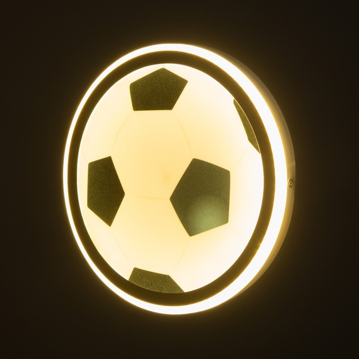 Бра "Мяч футбольный" LED 36Вт белый d.30 см - фото 1884531382