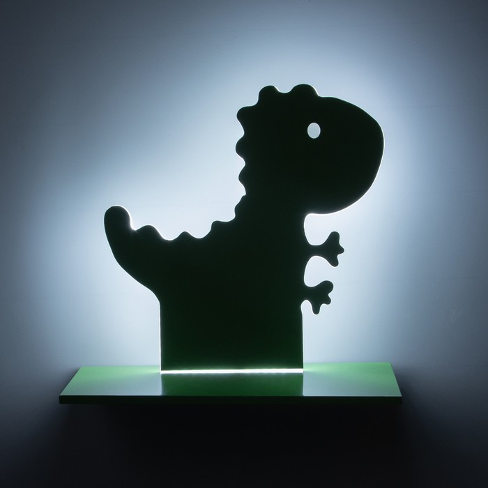 Бра "Динозавр" LED 24Вт зелёный 35х30 см - фото 1884531433