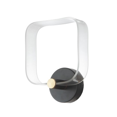 Бра «Кворум» LED 8 Вт 3000-6000К черный 25×20×6 см