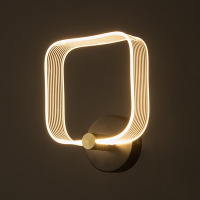 Бра «Кворум» LED 8 Вт 3000-6000К черный 25×20×6 см