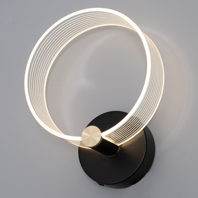 Бра «Кворум» LED 8 Вт 3000-6000К черный 25×20×6 см