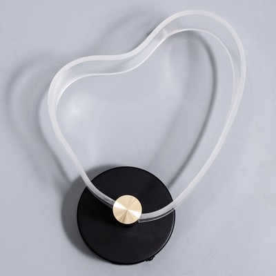 Бра «Сердце» LED 8 Вт 3000-6000К черный 25×20×6 см