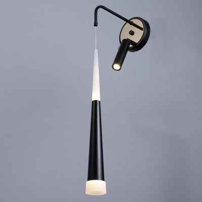 Бра «Клео» LED 8+5 Вт 3000-6000К черный 15×15×30 см
