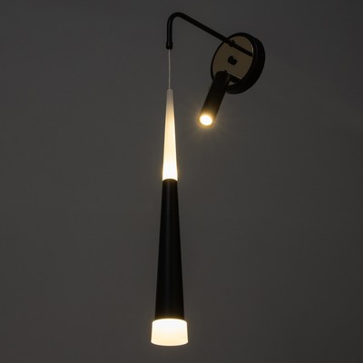Бра «Клео» LED 8+5 Вт 3000-6000К черный 15×15×30 см