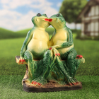 Садовая фигура "Две лягушки на лавочке" 21х29х35см МИКС - Фото 4