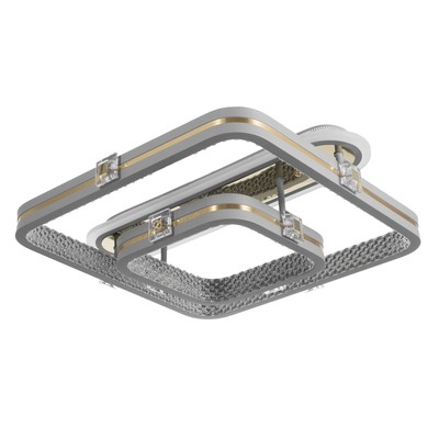 Люстра с ПДУ «Люминара» 2хLED 106 Вт 3000-6000К RGB серый золотой 50×47×16 см