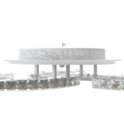 Люстра с ПДУ «Блейд» 5хLED 130 Вт 3000-6000К RGB белый 65×65×10 см - Фото 13