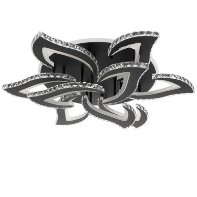 Люстра с ПДУ «Блейд» 9хLED 234 Вт 3000-6000К RGB черный 78×78×16 см