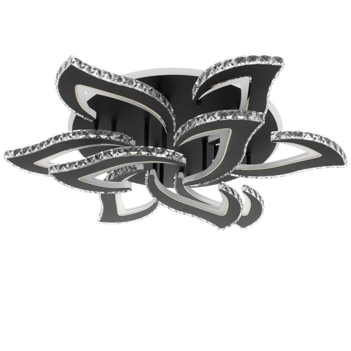 Люстра с ПДУ «Блейд» 9хLED 234 Вт 3000-6000К RGB черный 78×78×16 см