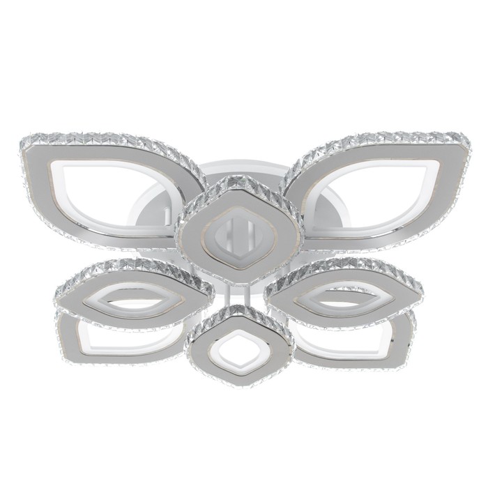 Люстра с ПДУ «Лючия» 8хLEd=272 Вт 3000-6000К RGB белый 78×78×16 см - Фото 1