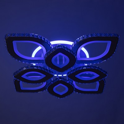 Люстра с ПДУ «Лючия» 8хLEd=272 Вт 3000-6000К RGB белый 78×78×16 см