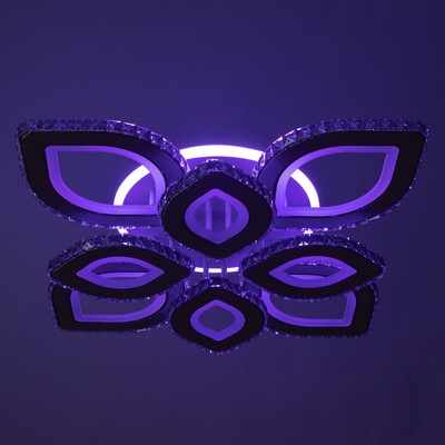 Люстра с ПДУ «Лючия» 8хLEd=272 Вт 3000-6000К RGB белый 78×78×16 см