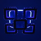 Люстра с ПДУ "Мия" 5хLED 150Вт 3000-6000К RGB белый 38х38х14см - фото 23729152