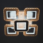 Люстра с ПДУ "Мия" 5хLED 150Вт 3000-6000К RGB белый 38х38х14см - фото 23729155