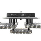 Люстра с ПДУ "Мия" 5хLED 150Вт 3000-6000К RGB черный 38х38х14см - фото 23710339