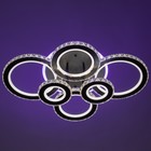 Люстра с ПДУ «Ива» 6хLED 240 Вт 3000-6000К RGB черный 75×52×14 см - Фото 11