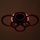 Люстра с ПДУ «Ива» 6хLED 240 Вт 3000-6000К RGB черный 75×52×14 см - Фото 3