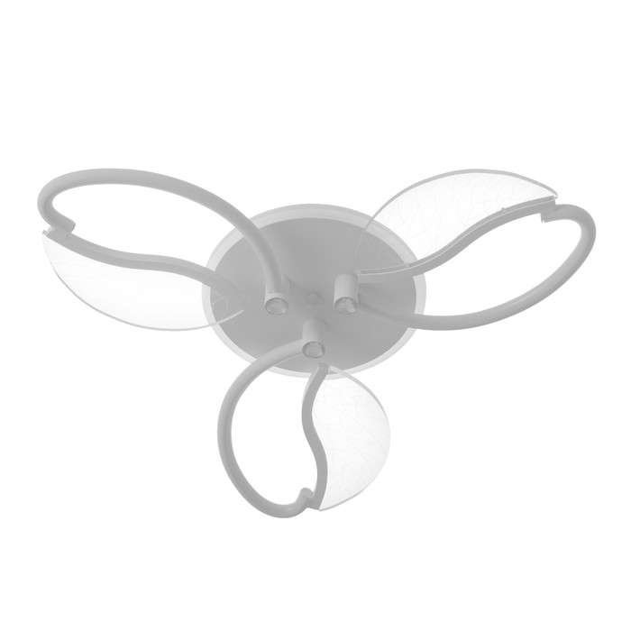 Люстра потолочная BayerLux «Астрид», 3хLED, 66 Вт, 3000-6000К, RGB, белый, 60×60×8 см